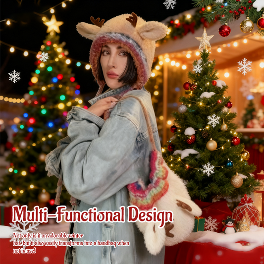 🎅 Festlig julhatt med horn i originaldesign