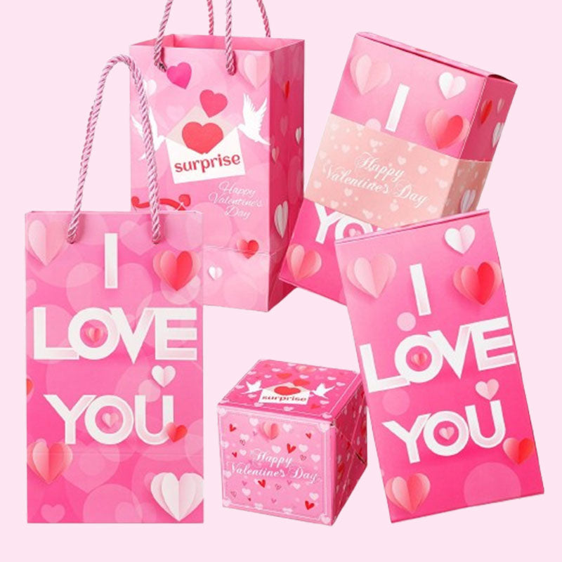 💖 Pop-up-presentask med överraskningsmotiv till Alla hjärtans dag