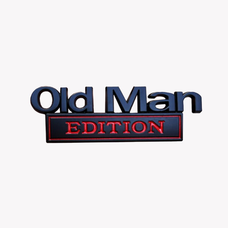 🚗 Old Man Edition – Auto-emblem