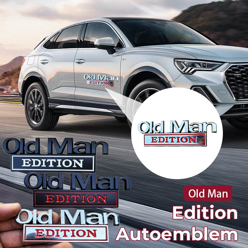🚗 Old Man Edition – Auto-emblem