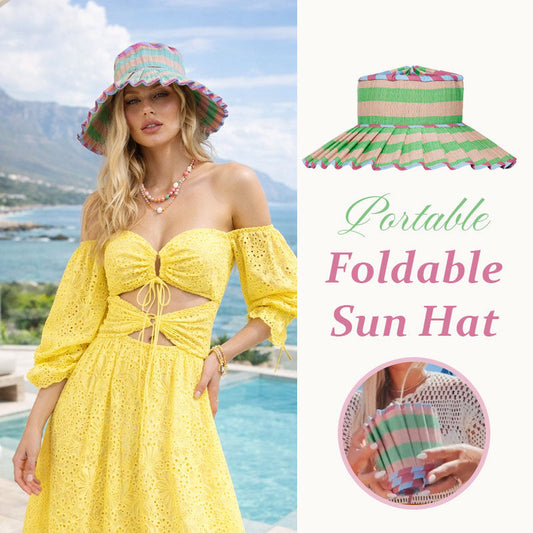 🏖️ Bärbar hopfällbar solhatt