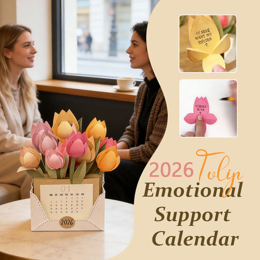 Tulpen-Kalender 2026 zur emotionalen Unterstützung