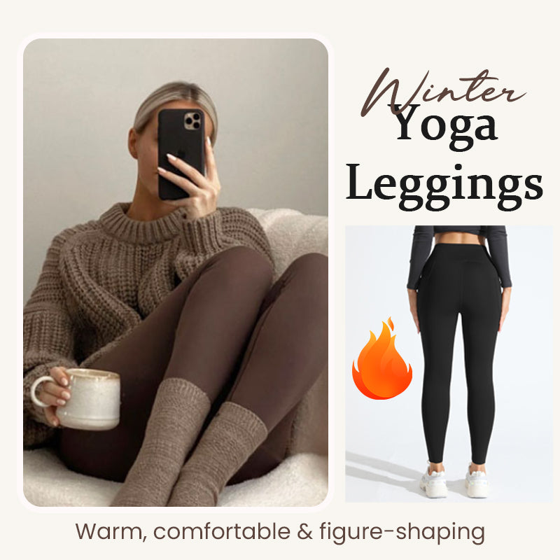 🔥 Vinteryogaleggings – Varma, bekväma och figurformande