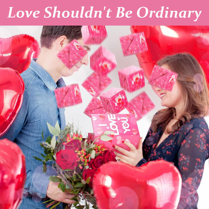 💖 Pop-up-presentask med överraskningsmotiv till Alla hjärtans dag