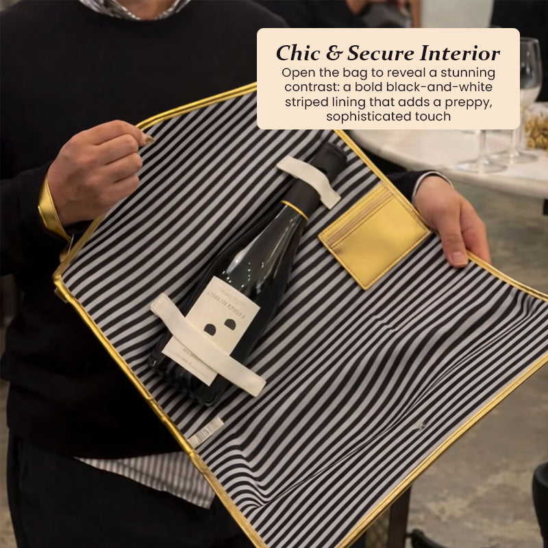 Den ultimata "feststartaren" i guldfärgad champagnepåse🍾