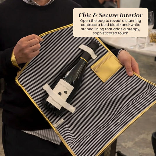 Den ultimata "feststartaren" i guldfärgad champagnepåse🍾