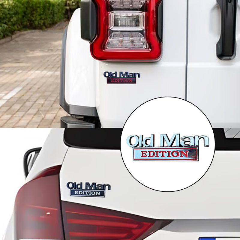 🚗 Old Man Edition – Auto-emblem