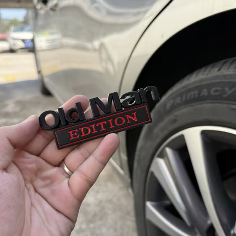 🚗 Old Man Edition – Auto-emblem