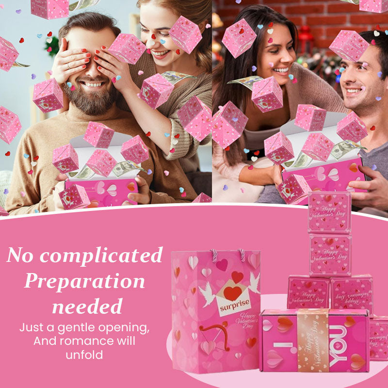 💖 Pop-up-presentask med överraskningsmotiv till Alla hjärtans dag