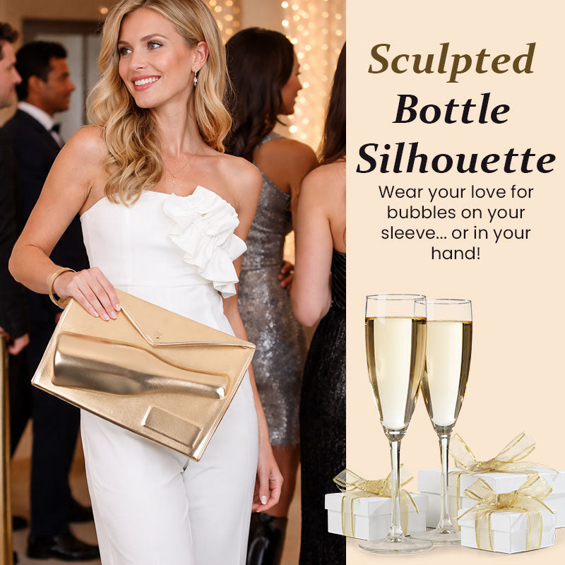 Den ultimata "feststartaren" i guldfärgad champagnepåse🍾