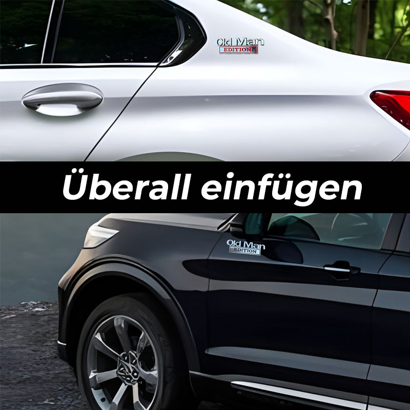 🚗 Old Man Edition – Auto-emblem