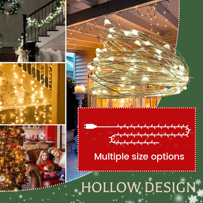 Ljusslinga med koppartråd och smällare