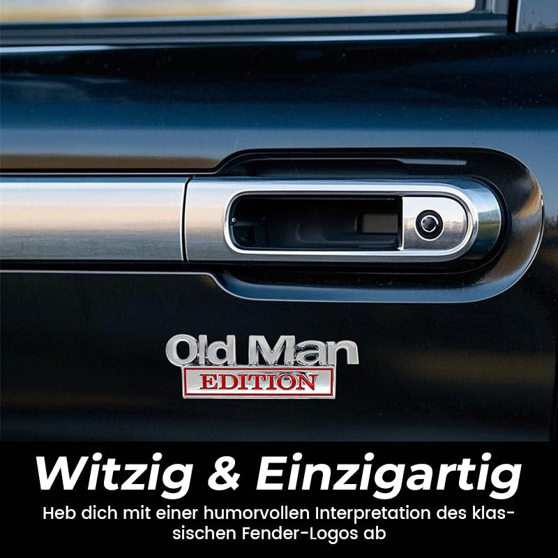 🚗 Old Man Edition – Auto-emblem