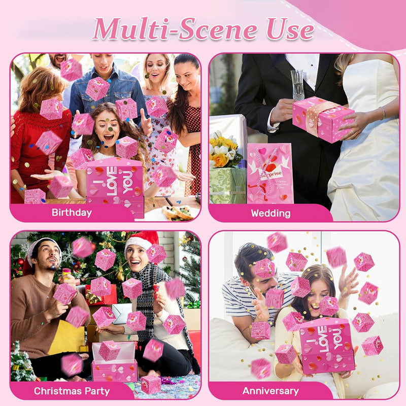 💖 Pop-up-presentask med överraskningsmotiv till Alla hjärtans dag