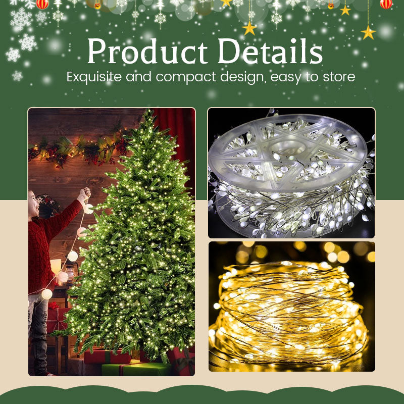 Ljusslinga med koppartråd och smällare