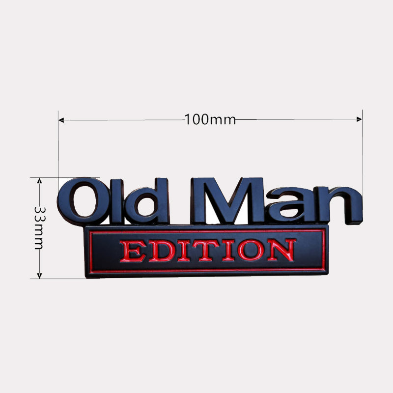 🚗 Old Man Edition – Auto-emblem