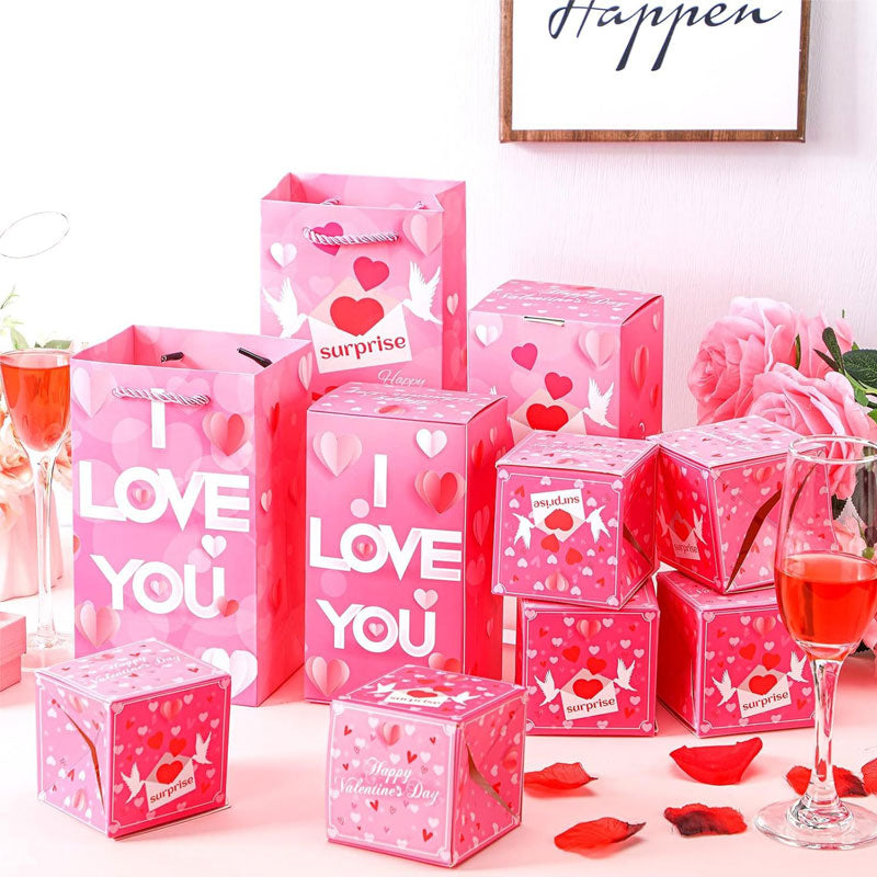 💖 Pop-up-presentask med överraskningsmotiv till Alla hjärtans dag