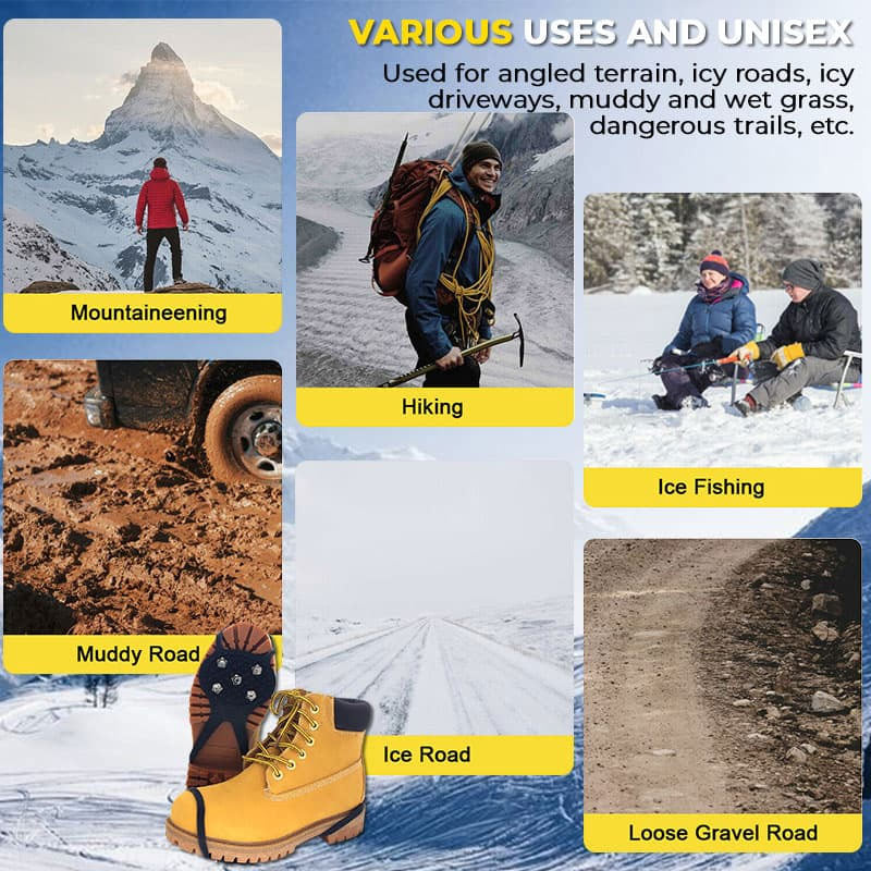 Universella halkfria gripspikar