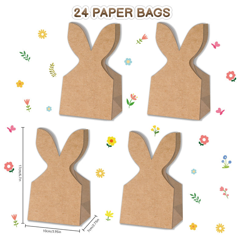 🐰 Påskhare-presentpåsar i kraftpapper