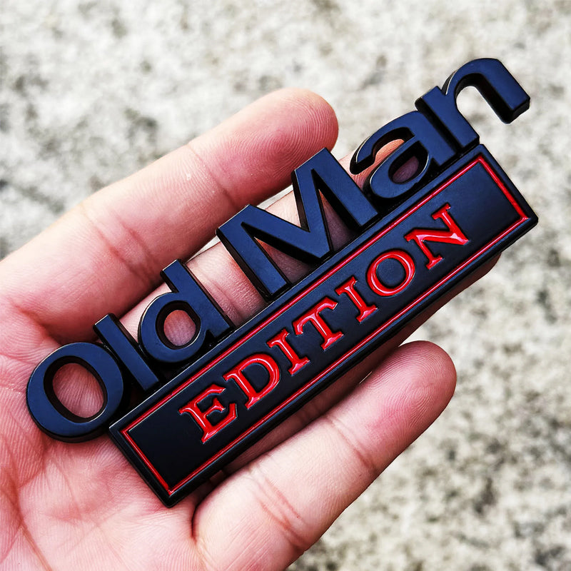 🚗 Old Man Edition – Auto-emblem